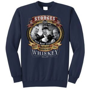 Three Stooges Moonshine Whiskey Sweatshirt