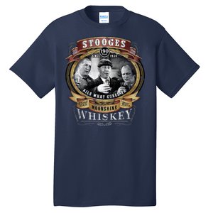 Three Stooges Moonshine Whiskey Tall T-Shirt