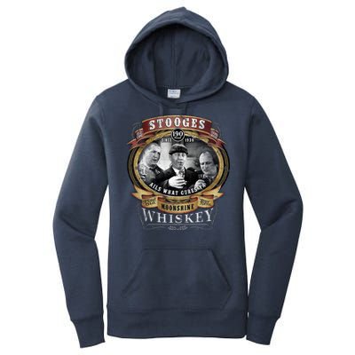 Three Stooges Moonshine Whiskey Women's Pullover Hoodie