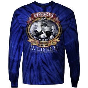 Three Stooges Moonshine Whiskey Tie-Dye Long Sleeve Shirt