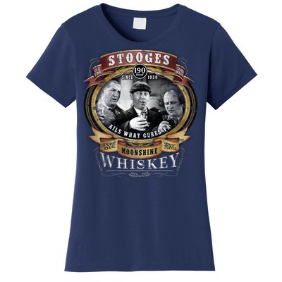 Three Stooges Moonshine Whiskey Women's T-Shirt