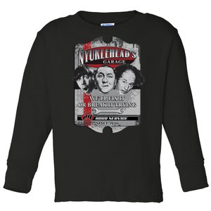 Three Stooges NYUKLEHEAD'S GARAGE  Toddler Long Sleeve Shirt