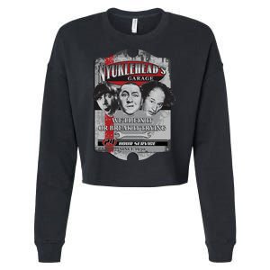 Three Stooges NYUKLEHEAD'S GARAGE  Cropped Pullover Crew