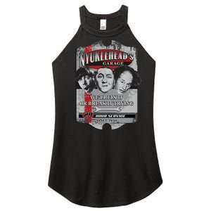 Three Stooges NYUKLEHEAD'S GARAGE  Women's Perfect Tri Rocker Tank