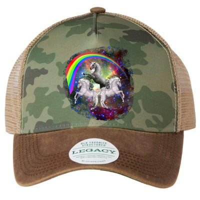 Three Unicorns Rainbow Legacy Tie Dye Trucker Hat