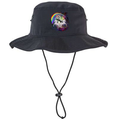 Three Unicorns Rainbow Bucket Hat