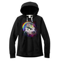 Three Unicorns Rainbow Women's Fleece Hoodie