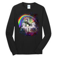 Three Unicorns Rainbow Tall Long Sleeve T-Shirt