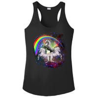 Three Unicorns Rainbow Ladies PosiCharge Competitor Racerback Tank