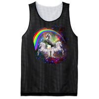 Three Unicorns Rainbow Mesh Reversible Basketball Jersey Tank