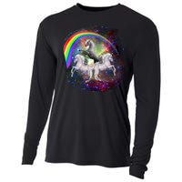 Three Unicorns Rainbow Cooling Performance Long Sleeve Crew