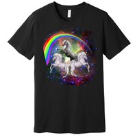 Three Unicorns Rainbow Premium T-Shirt