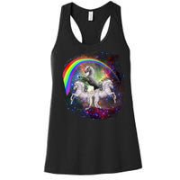 Three Unicorns Rainbow Women's Racerback Tank