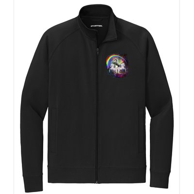 Three Unicorns Rainbow Stretch Full-Zip Cadet Jacket