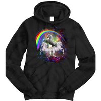 Three Unicorns Rainbow Tie Dye Hoodie