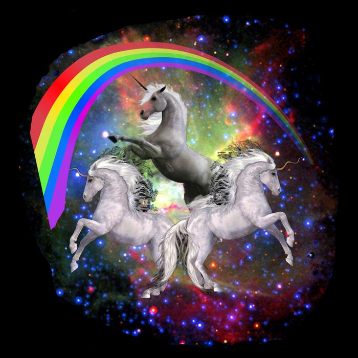 Three Unicorns Rainbow Kids Sweatshirt