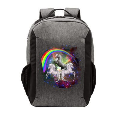 Three Unicorns Rainbow Vector Backpack