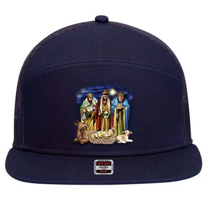 Three Wise Men 7 Panel Mesh Trucker Snapback Hat