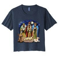 Three Wise Men Women's Crop Top Tee