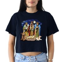 Three Wise Men Women's Crop Top Tee