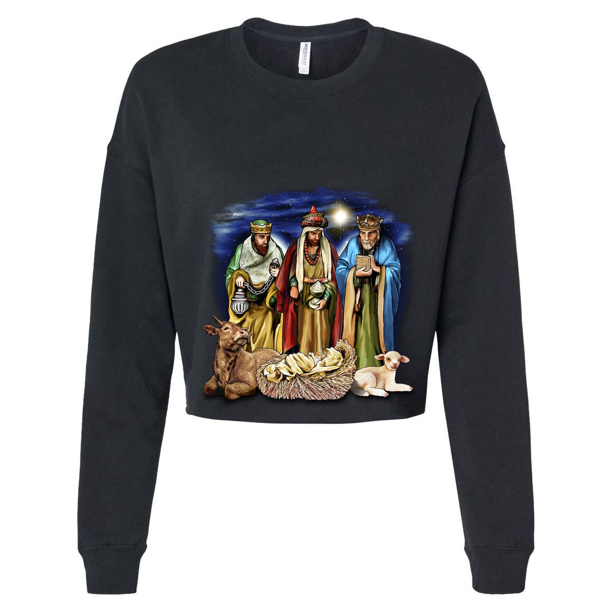 Three Wise Men Women's Crop Top Tee