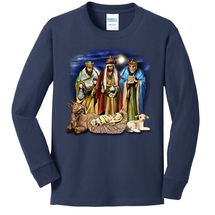 Three Wise Men Kids Long Sleeve Shirt