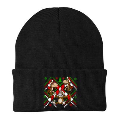 Three Wise Monkey Ugly Christmas Sweater Beanie