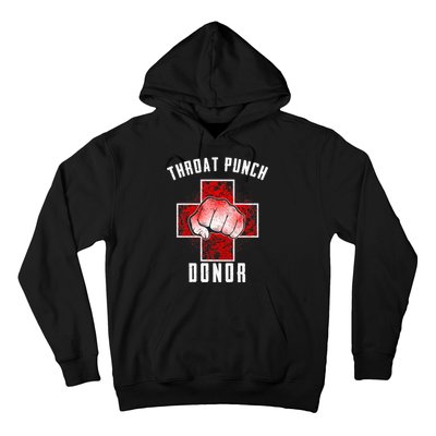 Throat Punch Donor Boxing Fan Hoodie