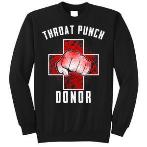 Throat Punch Donor Boxing Fan Sweatshirt