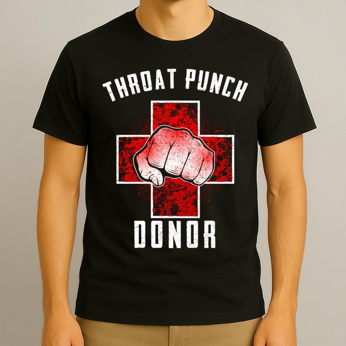 Throat Punch Donor Boxing Fan T-Shirt