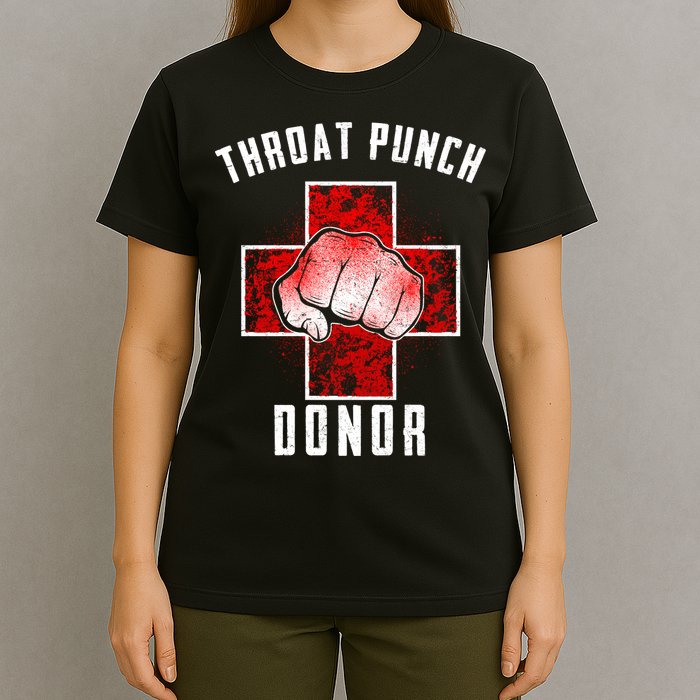 Throat Punch Donor Boxing Fan T-Shirt