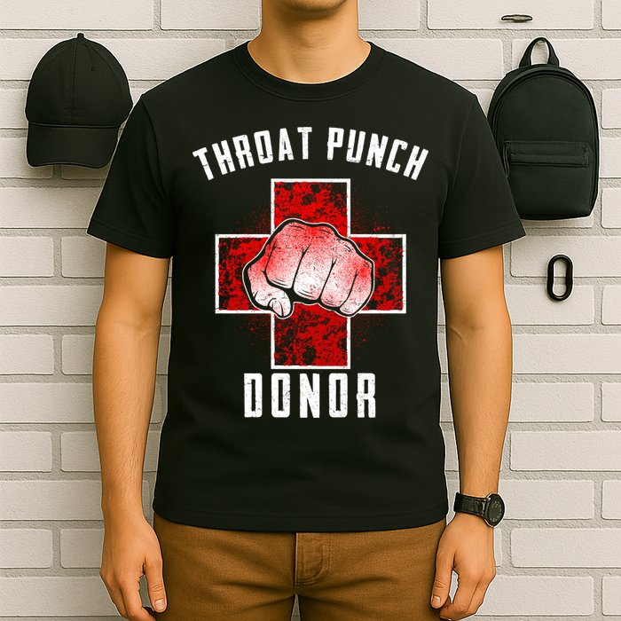Throat Punch Donor Boxing Fan T-Shirt