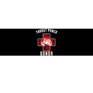 Throat Punch Donor Boxing Fan Bumper Sticker