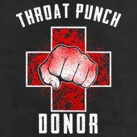 Throat Punch Donor Boxing Fan Adult Drive Performance Visor