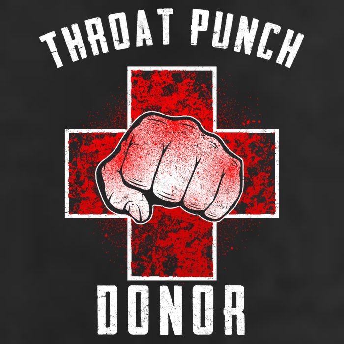 Throat Punch Donor Boxing Fan Adult Drive Performance Visor