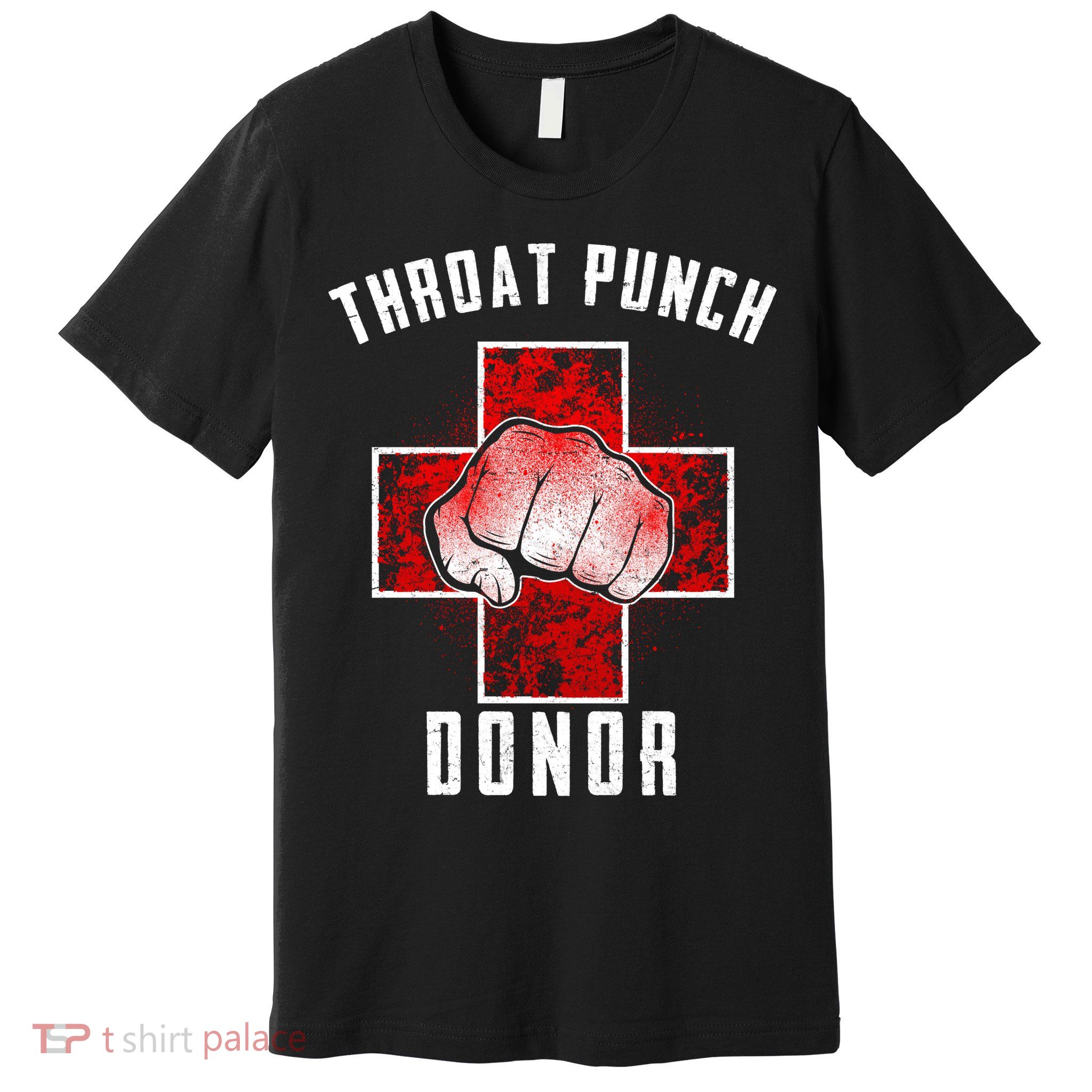 Throat Punch Donor Boxing Fan Premium T-Shirt