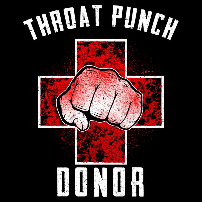 Throat Punch Donor Boxing Fan Baby Bodysuit