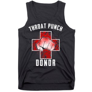 Throat Punch Donor Boxing Fan Tank Top