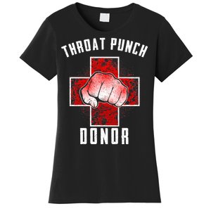 Throat Punch Donor Boxing Fan Women's T-Shirt