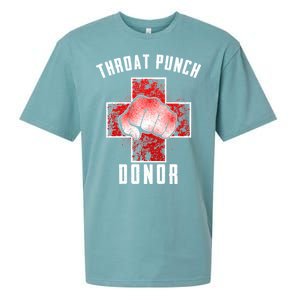 Throat Punch Donor Boxing Fan Sueded Cloud Jersey T-Shirt