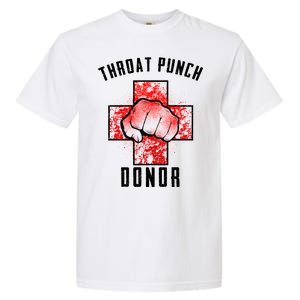 Throat Punch Donor Boxing Fan Garment-Dyed Heavyweight T-Shirt