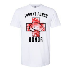 Throat Punch Donor Boxing Fan Softstyle CVC T-Shirt