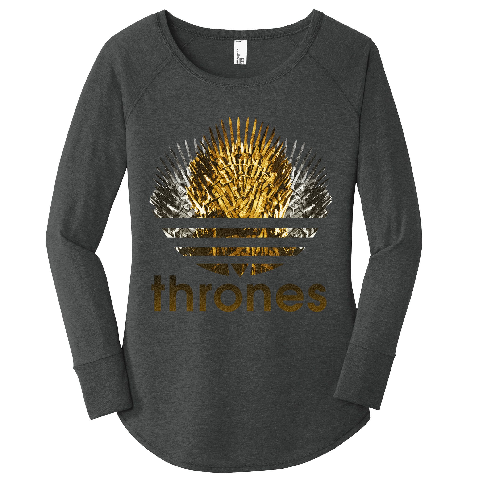Thrones Logo Women's Perfect Tri Tunic Long Sleeve Shirt