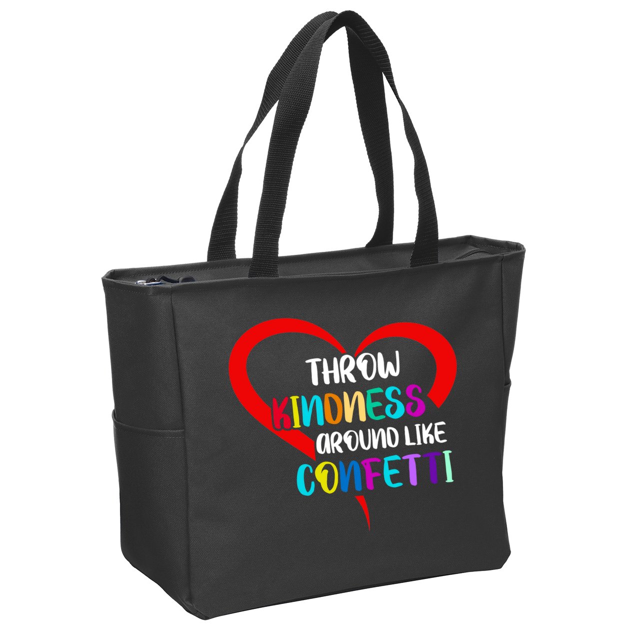 Throw Kindness Around Like Confetti Zip Tote Bag