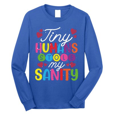 Tiny Hu Stole My Sanity Sitter Gift Long Sleeve Shirt