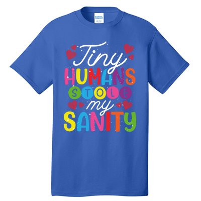 Tiny Hu Stole My Sanity Sitter Gift Tall T-Shirt