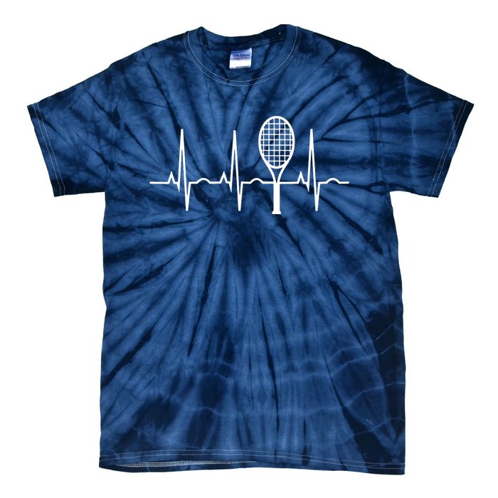 Tennis Heartbeat Shirts Best Tennis Gift Tee For Players Fans Tie-Dye T-Shirt