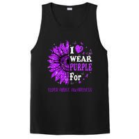 Twinkle Heart Sunflower Elder Abuse Awareness PosiCharge Competitor Tank