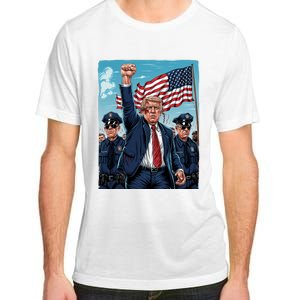 Trump Head Shot Fight Never Surrender Adult ChromaSoft Performance T-Shirt