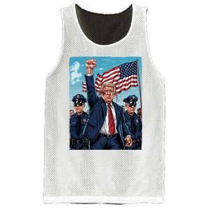 Trump Head Shot Fight Never Surrender Mesh Reversible Basketball Jersey Tank